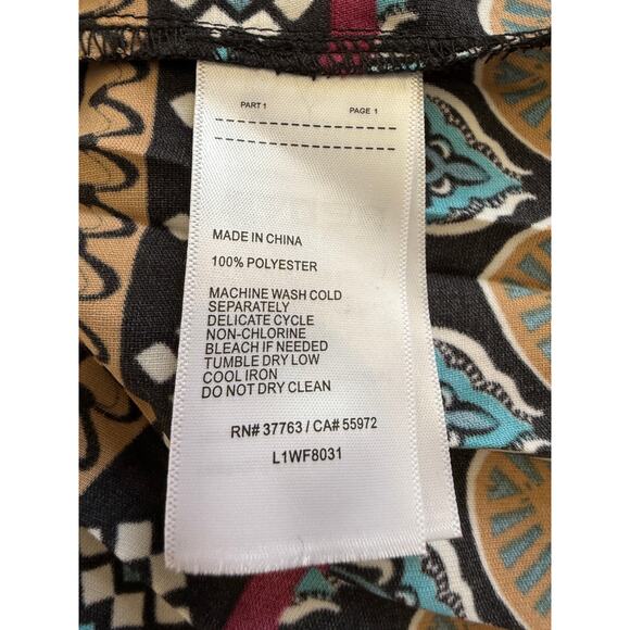 Laundry Shelli Segal Long Sleeve Boho Print Mini Dress S - Picture 6 of 6
